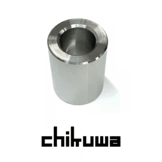 chikuwa ステンレス無垢材削り出しの1本用ペン立て(歯ブラシスタンド) Pen stand for a single pen machined from stainless steel (toothbrush stand)